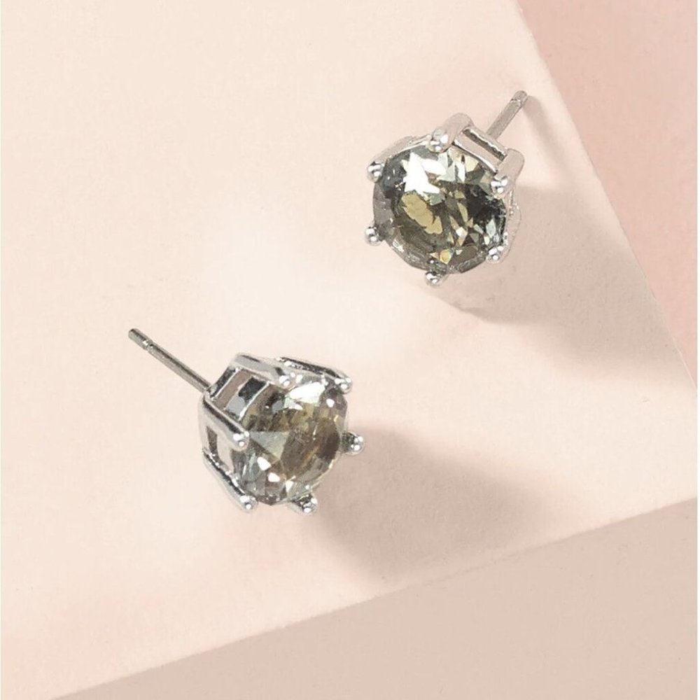 Stella & Dot Sparkly Studs - Smokey